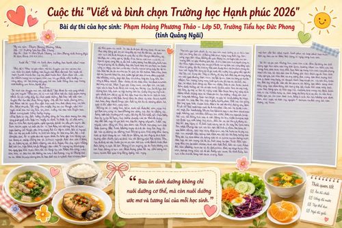 Bữa ăn dinh dưỡng – Món quà yêu thương của gia đình