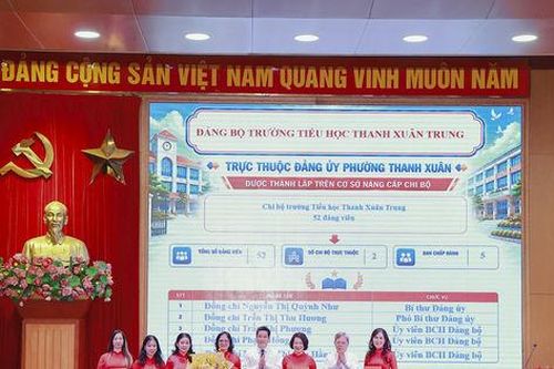 Phường Thanh Xuân thành lập 10 đảng bộ trường học công lập