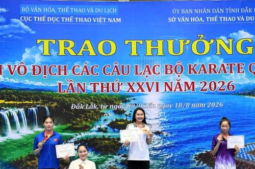 Đà Nẵng giành 16 huy chương tại Giải vô địch các câu lạc bộ Karate quốc gia