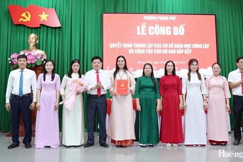 Phường Phong Phú còn 4 trường học sau sắp xếp