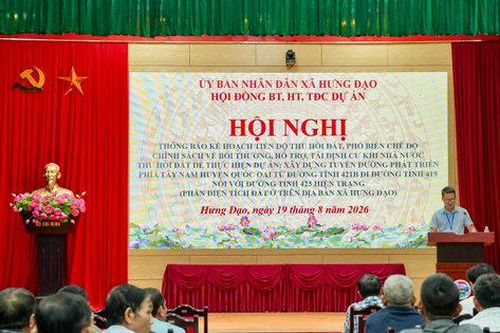 Xã Hưng Đạo phổ biến chính sách bồi thường tại dự án tuyến đường phía Tây Nam