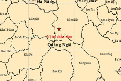 Quảng Ngãi lại xảy ra 2 trận động đất liên tiếp
