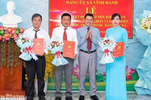 Xã Vĩnh Hanh thành lập 3 trường học mới
