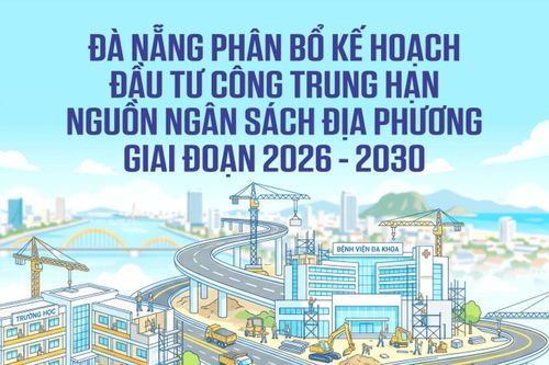 Đà Nẵng phân bổ kế hoạch đầu tư công trung hạn nguồn ngân sách địa phương giai đoạn 2026 - 2030