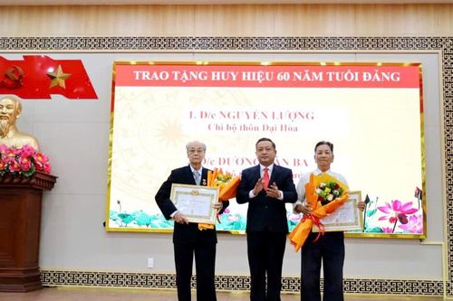 Đại Lộc trao Huy hiệu Đảng đợt 2/9 cho 115 đảng viên