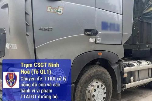 Xử lý xe ô tô tải đầu kéo từ tin báo của người dân