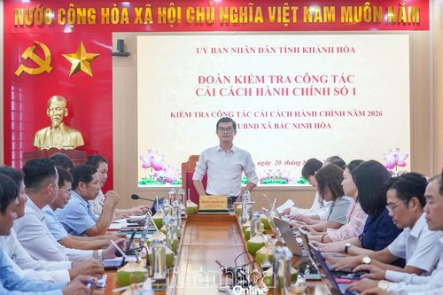 Kiểm tra công tác cải cách hành chính tại xã Bắc Ninh Hòa