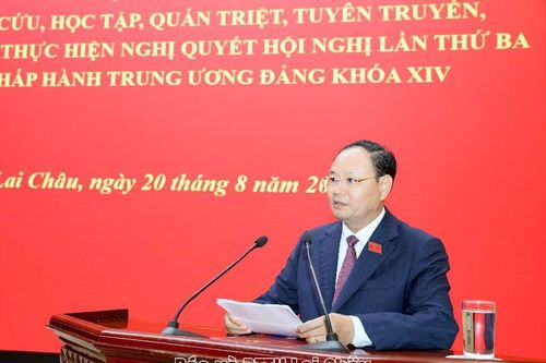 Lai Châu quán triệt, triển khai thực hiện Nghị quyết Hội nghị Trung ương ba khóa XIV