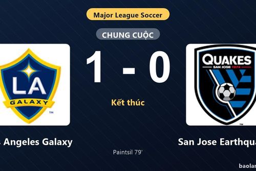 Thống kê trận đấu Los Angeles Galaxy 1-0 San Jose Earthquakes: J. Paintsil tỏa sáng, Los Angeles Galaxy giành trọn 3 điểm