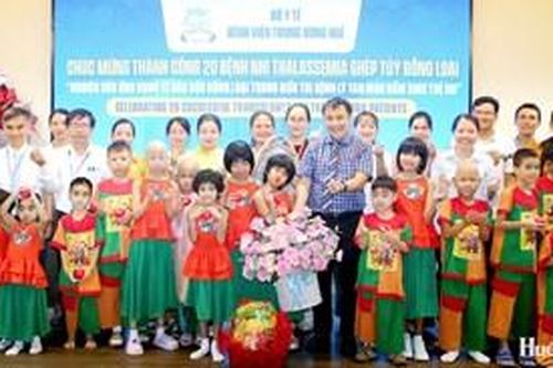 Bệnh viện Trung ương Huế ghép tủy thành công cho 20 bệnh nhi Thalassemia