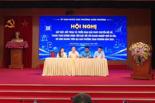 Phường Xuân Phương đưa thanh toán số vào chợ, tuyến phố kinh doanh