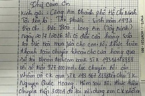 Lan tỏa tinh thần 'Ba nhất' từ lá thư cảm ơn của người dân gửi đến người cán bộ Công an TPHCM