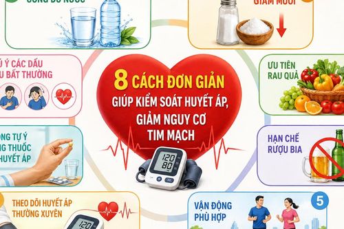 8 cách đơn giản giúp kiểm soát huyết áp, giảm nguy cơ tim mạch