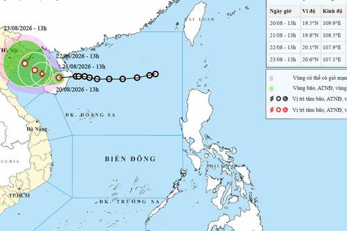 Áp thấp nhiệt đới tiến sát Vịnh Bắc Bộ, biển động mạnh từ chiều tối nay