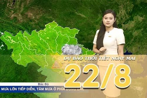 [Video] Dự báo thời tiết đêm nay và ngày mai ngày 22/8/2026: Áp thấp nhiệt đới di chuyển chậm trên Vịnh Bắc Bộ
