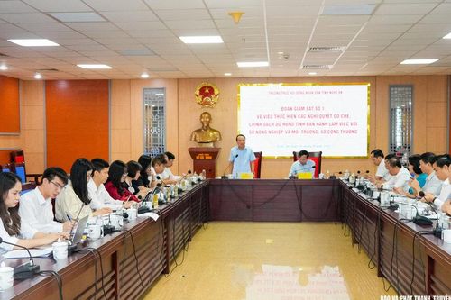 Thường trực HĐND tỉnh làm việc với Sở Nông nghiệp và Môi trường, Sở Công Thương