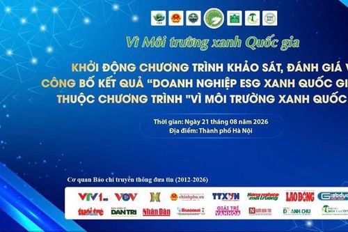 Khởi động chương trình khảo sát, đánh giá 'Doanh nghiệp ESG xanh quốc gia 2026'