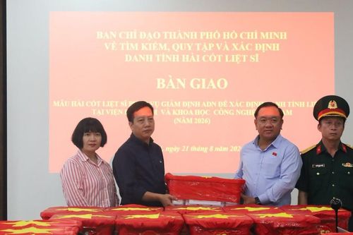 Viện Hàn lâm KH&CN Việt Nam tiếp nhận 7.104 mẫu sinh phẩm hài cốt liệt sĩ