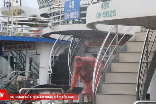 Tàu du lịch Quảng Ninh chằng néo ứng phó bão số 4