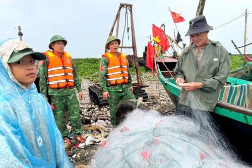 Đồn Biên phòng Văn Lý chủ động triển khai các biện pháp phòng, chống bão số 4