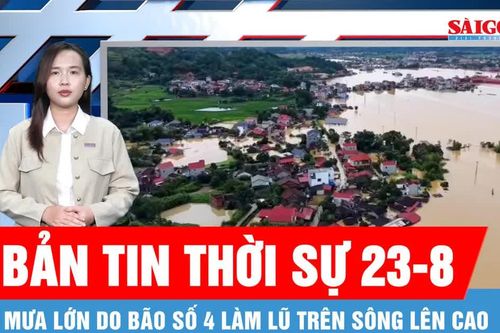 Bản tin thời sự 23-8: Dự báo bão số 4 sẽ mạnh lên cấp 9, giật cấp 11