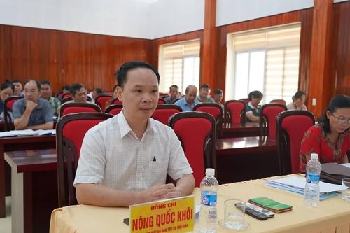 60 đại biểu là trưởng xóm, ban công tác mặt trận xóm xã Nguyên Bình tham gia học tập tuyên truyền, phổ biến giáo dục pháp luật