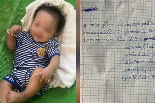 Tìm người thân cho bé trai 4 tháng tuổi bị bỏ rơi trước nhà dân