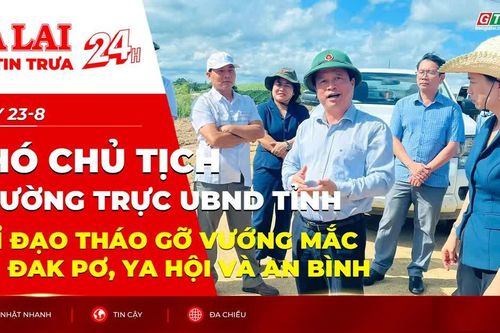Điểm tin trưa: Phó Chủ tịch Thường trực UBND tỉnh chỉ đạo tháo gỡ vướng mắc tại Đak Pơ, Ya Hội và An Bình