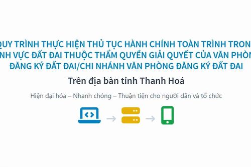 Quy trình thực hiện thủ tục hành chính toàn trình trong lĩnh vực đất đai