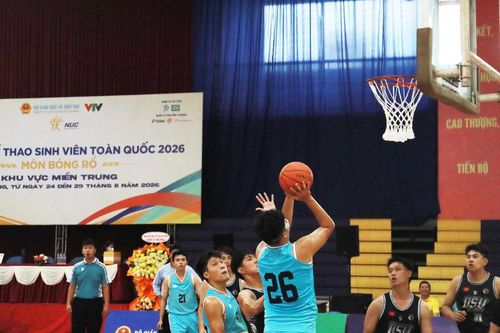 Khai mạc vòng loại miền Trung môn bóng rổ Đại hội Thể thao sinh viên toàn quốc 2026