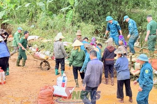 Ra quân khắc phục thiên tai, ngăn dòng nước lũ, bảo vệ diện tích lúa mùa