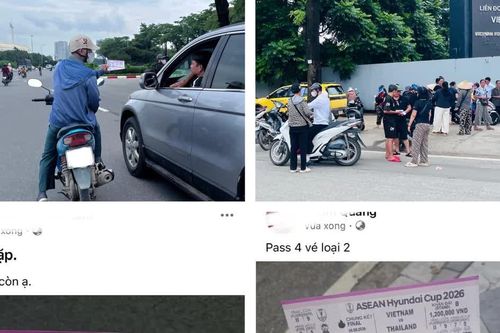 Giá vé 'chợ đen' nhảy múa trước giờ chung kết bóng đá Việt Nam - Thái Lan