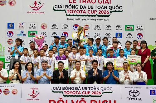U9 HVL Sơn La lần đầu vô địch Giải bóng đá U9 toàn quốc