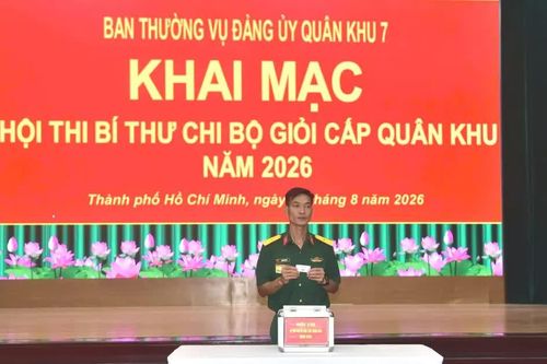 Quân khu 7 khai mạc Hội thi Bí thư chi bộ giỏi năm 2026