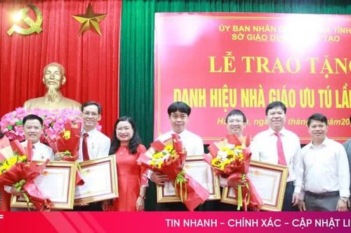 Danh sách ứng viên Hà Tĩnh được đề nghị xét tặng Nhà giáo Ưu tú