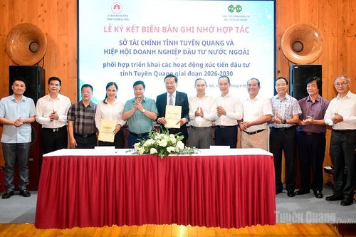 Tuyên Quang và Hiệp hội Doanh nghiệp đầu tư nước ngoài ký kết hợp tác xúc tiến đầu tư
