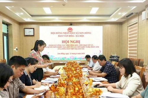Xã Sơn Đồng giám sát công tác tiếp công dân, giải quyết khiếu nại, tố cáo
