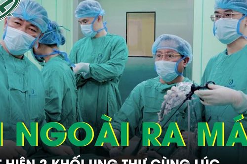 Đi ngoài ra máu một tuần người đàn ông phát hiện 2 khối ung thư cùng lúc