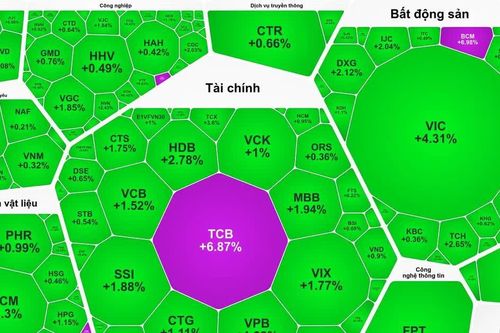 VN-Index vượt xa 1.800 điểm, cổ phiếu TCB tăng trần