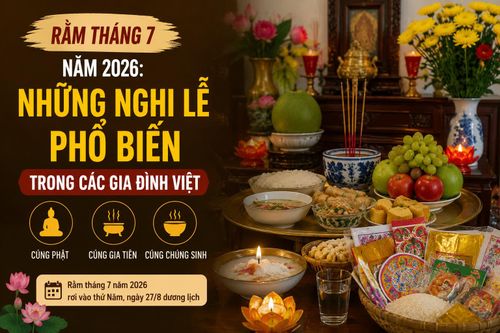Rằm tháng 7 năm 2026: Những nghi lễ phổ biến trong các gia đình Việt
