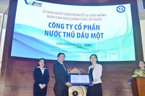 Nước Thủ Dầu Một (TDM) vừa hút thành công hơn 483 tỷ đồng