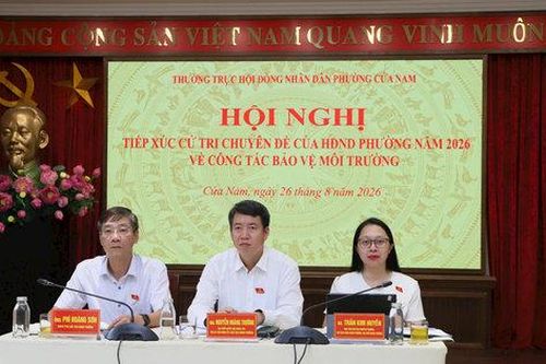 Phường Cửa Nam tiếp xúc cử tri chuyên đề về công tác bảo vệ môi trường