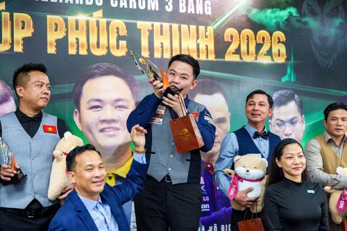 Nhà vô địch thế giới Bao Phương Vinh lập hat-trick danh hiệu tại Siêu Cúp Phúc Thịnh 2026