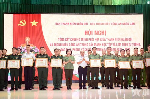 Tổng kết chương trình phối hợp giữa thanh niên Quân đội và thanh niên Công an trong thực hiện Chỉ thị số 05-CT/TW của Bộ Chính trị