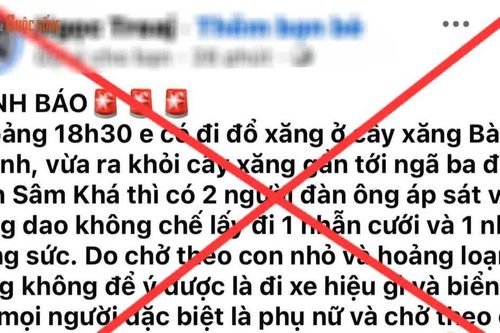 Làm mất nhẫn cưới, lên Facebook bịa chuyện bị cướp