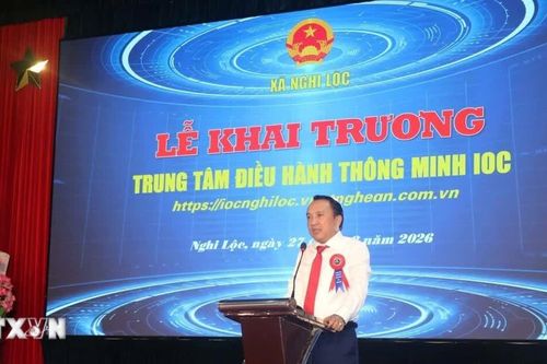 Khai trương Trung tâm Điều hành thông minh cấp xã đầu tiên của Nghệ An