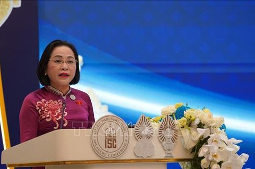 Phó Chủ tịch Quốc hội Nguyễn Thị Thanh phát biểu tại Hội nghị liên Nghị viện cấp Chủ tịch Quốc hội lần thứ hai (ISC-2)