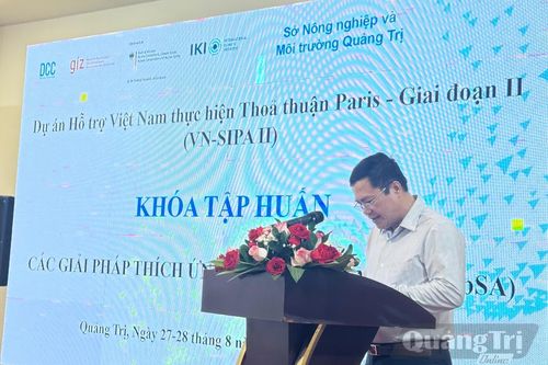 Tập huấn các giải pháp thích ứng dựa vào tự nhiên