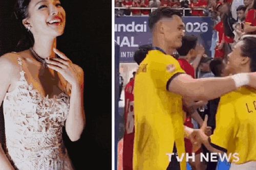 Á hậu Việt làm mẹ đơn thân vừa được Thủ môn Lê Giang Patrik ôm ăn mừng chiến thắng, là ai?