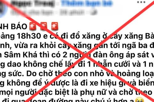 Làm mất nhẫn cưới, người phụ nữ dựng chuyện bị cướp